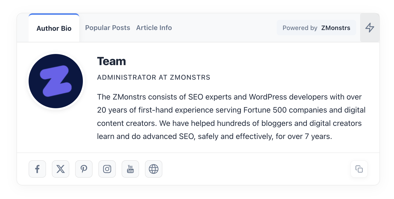 See it live on your posts: WordPress admin screenshot